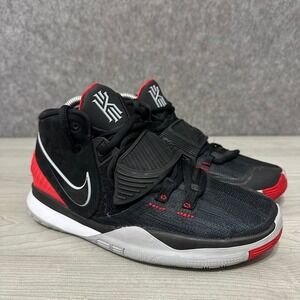 Nike Kyrie 6 Bred Black University Red Kids Sz 5.5Y Basketball Shoes BQ5599-002